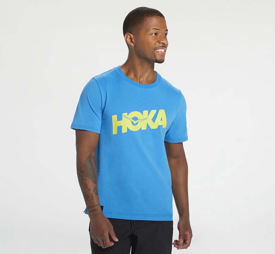 Chemise Hoka One One Brand Homme - Bleu - GED-129634